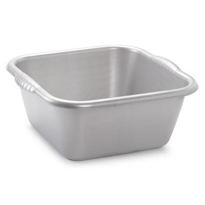 Afwasbak teil - 10 liter - zilvergrijs - kunststof - 36 x 34 x 14,5 cm