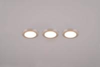 Trio InbouwspotsArgus chroom set van 3 - 653610306