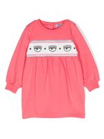 Chiara Ferragni Kids robe à motif Eyelike - Rose - thumbnail