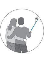 Cullmann Handstativ Selfiestick Werkhoogte: 42 - 100 cm Zwart, Grijs Incl. handlus - thumbnail