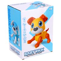 Robot Puppy Rick 20 cm + Licht en Geluid Geel/Oranje - thumbnail