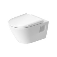Toilet Duravit D-Neo Wand Rimless Diepspoel 54 cm Hoogglans Wit - thumbnail