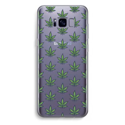 Weed: Samsung Galaxy S8 Plus Transparant Hoesje
