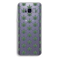 Weed: Samsung Galaxy S8 Plus Transparant Hoesje