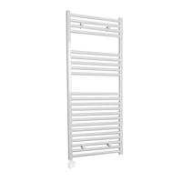 Electrische Wifi Radiator Sanicare HPW Carini 111,8x45 cm Wit Met Thermostaat Wit Linksonder