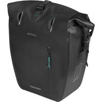 Basil enkele tas rivo tarpaulin mik hooks 25-31l zwart