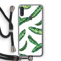Lange bladeren: Samsung Galaxy A11 Transparant Hoesje met koord