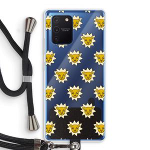 Leeuwenkoppen: Samsung Galaxy Note 10 Lite Transparant Hoesje met koord