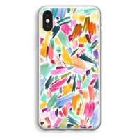 Watercolor Brushstrokes: iPhone XS Transparant Hoesje