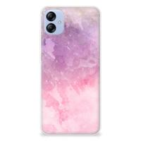 Smartphone hoesje Samsung Galaxy A04e Pink Purple Paint