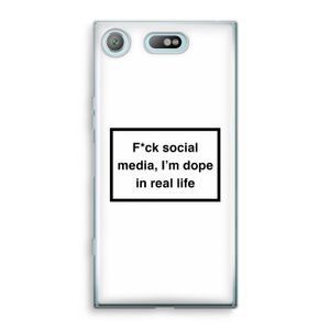 I'm dope: Sony Xperia XZ1 Compact Transparant Hoesje