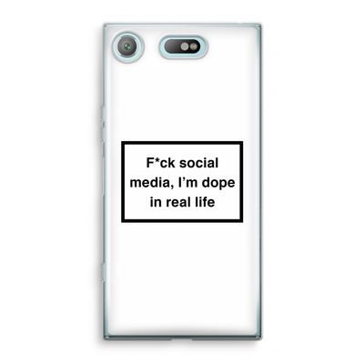 I'm dope: Sony Xperia XZ1 Compact Transparant Hoesje