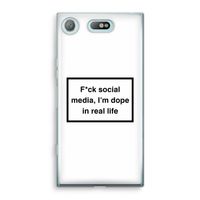 I'm dope: Sony Xperia XZ1 Compact Transparant Hoesje