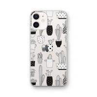 Cactusmotief: iPhone 12 Transparant Hoesje