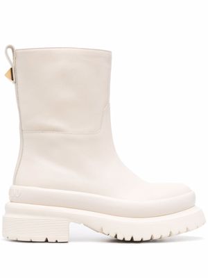Valentino Garavani bottines Roman-Stud - Tons neutres