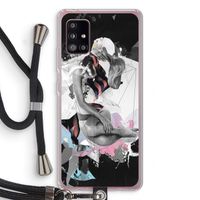 Camouflage de sommeil: Samsung Galaxy A51 5G Transparant Hoesje met koord