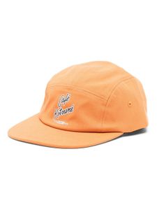 CAFÉ KITSUNÉ casquette en coton à logo imprimé - Orange