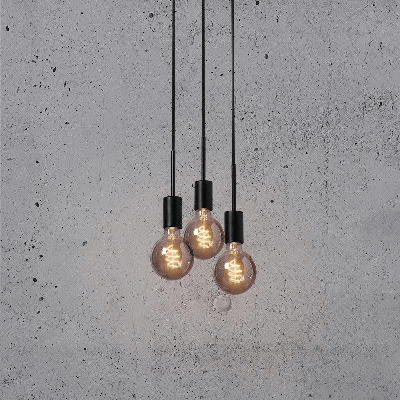 &apos;Nordlux paco&apos; hanglamp zwart 3 E27 fittingen