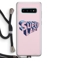 Superlady: Samsung Galaxy S10 Plus Transparant Hoesje met koord
