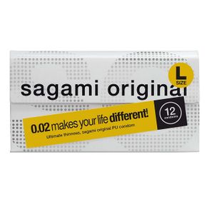 Sagami Original 0.02 - ultradunne latexvrije condooms Maat L