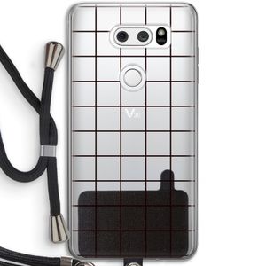 Rooster: LG V30 Transparant Hoesje met koord