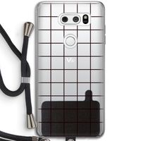 Rooster: LG V30 Transparant Hoesje met koord