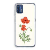 Red poppy: Motorola Moto G9 Plus Transparant Hoesje