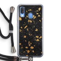 Terrazzo N°7: Samsung Galaxy A40 Transparant Hoesje met koord