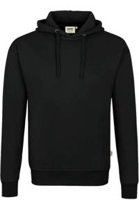 HAKRO Organic Comfort Fit Hooded Sweatshirt zwart, Effen