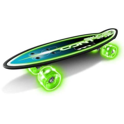 STAMP Skateboard 24 x 7 SKIDS CONTROL met handvat en verlichte wielen
