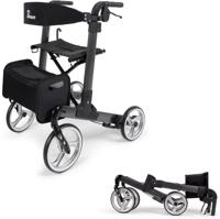 Parvum Luxo Rollator Medium- Luxe dubbel opvouwbare rollator (6,9kg)-Antracite