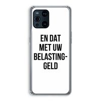 Belastinggeld: Oppo Find X3 Transparant Hoesje