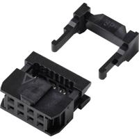 TRU COMPONENTS TC-13537796 Pinconnector Met trekonlasting Rastermaat: 2.54 mm Totaal aantal polen: 8 Aantal rijen: 2 1 stuk(s)