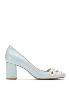 Sarah Chofakian leather pumps - Bleu