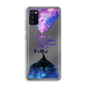 Stars quote: Samsung Galaxy A41 Transparant Hoesje