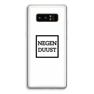 Negenduust vierkant: Samsung Galaxy Note 8 Transparant Hoesje