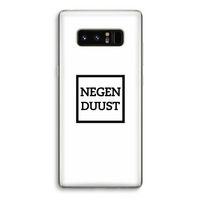 Negenduust vierkant: Samsung Galaxy Note 8 Transparant Hoesje