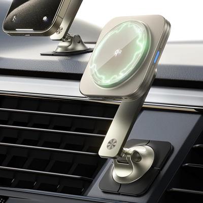 Qi2 Dashboard Wireless Charger (HaloLock) - Titanium