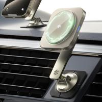 Qi2 Dashboard Wireless Charger (HaloLock) - Titanium Qi2 Dashboard Wireless Charger (HaloLock) - Titanium