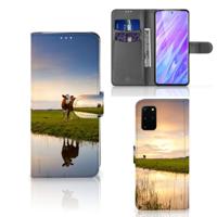 Samsung Galaxy S20 Plus | Telefoonhoesje | Met pasjeshouder | Koe