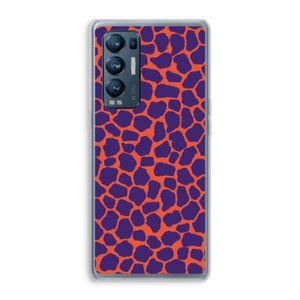 Purple Giraffe: Oppo Find X3 Neo Transparant Hoesje