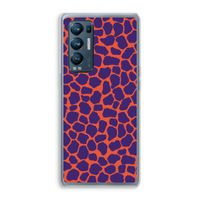 Purple Giraffe: Oppo Find X3 Neo Transparant Hoesje