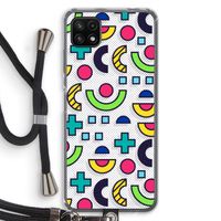 8-bit N°6: Samsung Galaxy A22 5G Transparant Hoesje met koord