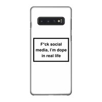 I'm dope: Samsung Galaxy S10 4G Volledig Geprint Hoesje