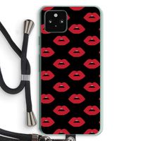 Lips: Pixel 5a 5G Transparant Hoesje met koord