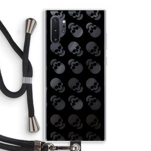 Musketon Skulls: Samsung Galaxy Note 10 Plus Transparant Hoesje met koord