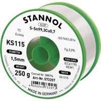 Stannol KS115 Soldeertin, loodvrij Spoel Sn99,3Cu0,7 ROM1 250 g 1.5 mm - thumbnail