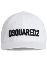 DSQUARED2 casquette en coton à logo brodé - Blanc