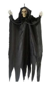 Hangende Skelet Zwart Gewaad 65cm