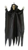 Hangende Skelet Zwart Gewaad 65cm Hangende Skelet Zwart Gewaad 65cm